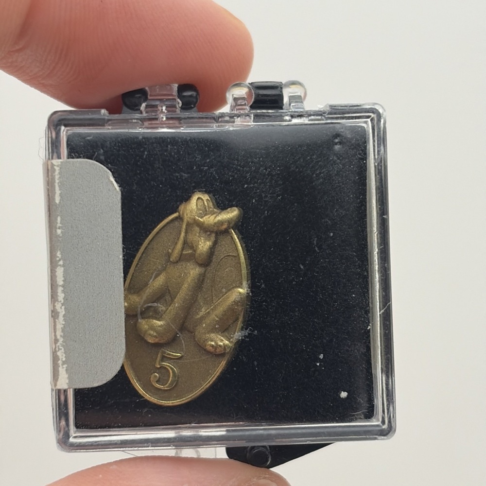 Sealed 2014‎ Disney Cast Member 5 Year Service Award Pin Pluto Gold Oval In Case
